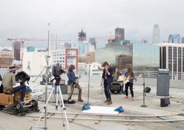 Filming on a Rooftop