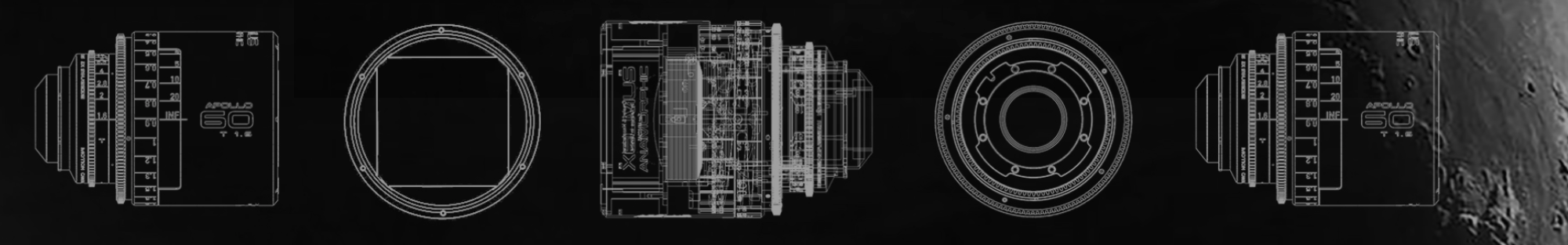 Xelmus Apollo 2x Anamorphic Lens diagram